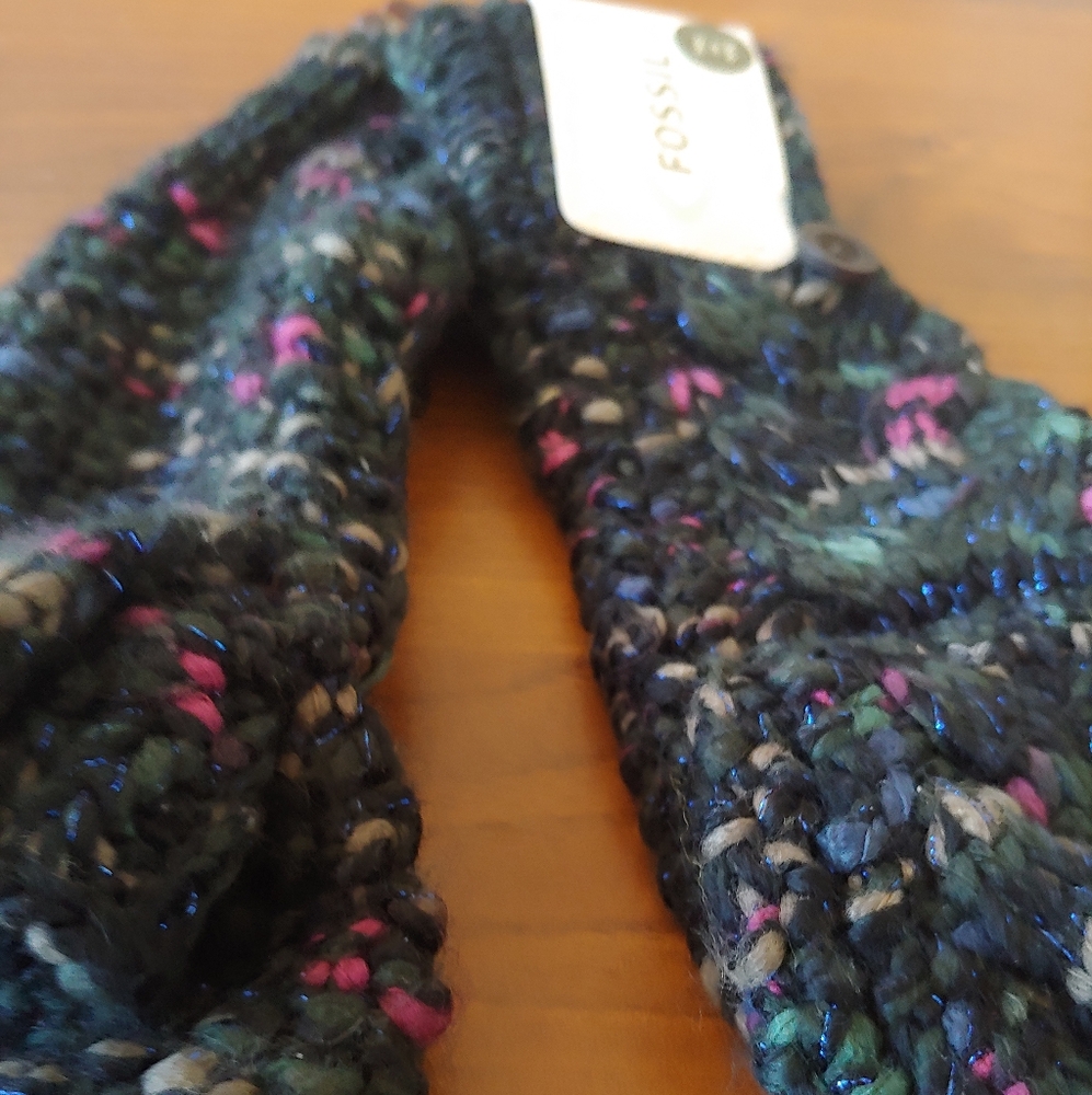 Fossil Multicolor Knit mittens